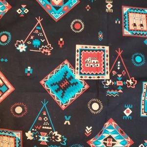 Vintage VIP Tribal Native American Fabric Cranston